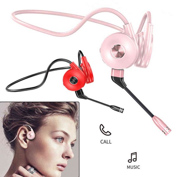 Bone Conduction Earphone Wireless Headset Sport Earphones Lightweight Headphone with Mic Bluetooth-compatible Universal