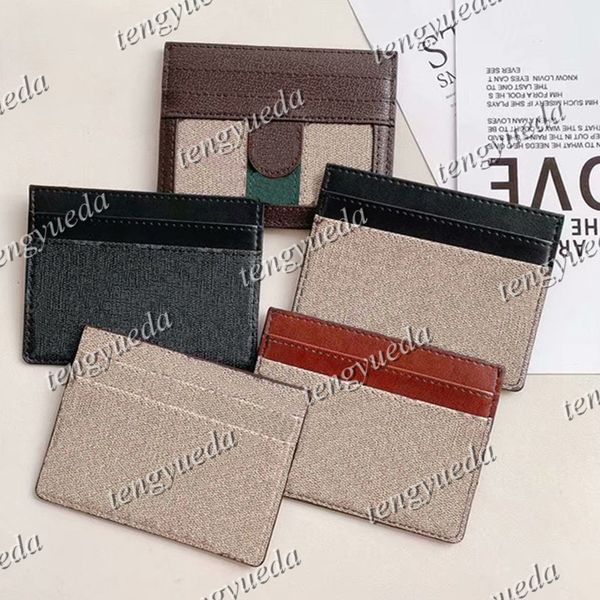 Credit Card Holder Pouches Fashion Designer Leather Passport Cover ID Business Mini Pocket for Men Women Purse Case Driving License Beautyfu