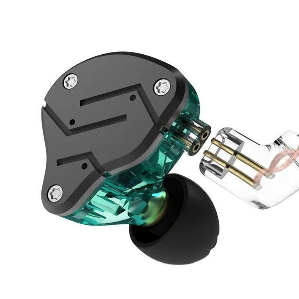 Kz Zsn Earphones 1dd+1ba Hybrid in Ear Monitor Noise Cancelling Hifi Music Earbuds Sports Stereo Bass Headset with Microphone