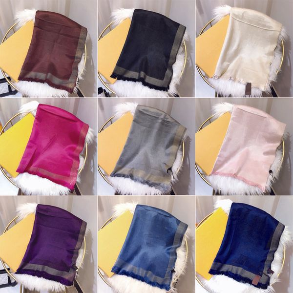 cashmere scarf top designers Scarf High Quality Silk and Cotton Classic Styles Long 180x70 Scarves Shawl