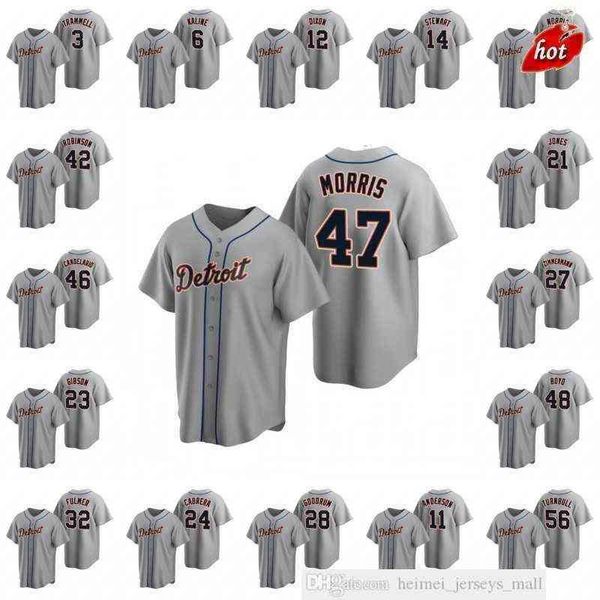 2022 Baseball Men Jackie Robinson Daniel Norris Jerseys Niko Goodrum Miguel Cabrera Women Youth kids Stitched Jersey