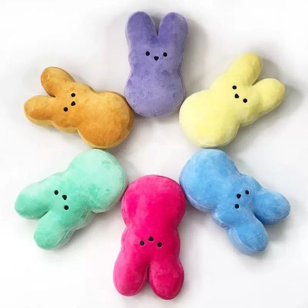 Easter Bunny 15cm Plush Toys Kids Baby Happy Easters Rabbit Dolls 6 Color