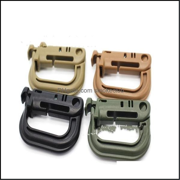 Equipment Fitness Supplies Sports & Outdoors Outdoor Mountaineering Buckle Up Backpack Hang Buckles Nylon Safety Button Tactics Portable Bla