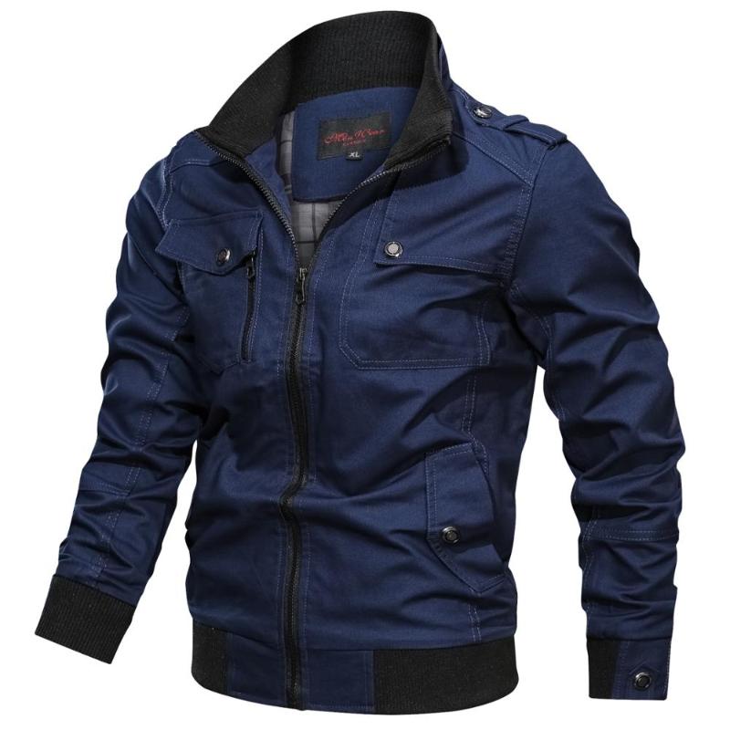 Men&#039;s Jackets 2022 Military Jacket Men Spring Autumn Cotton Windbreaker Pilot Coat Bomber Cargo Flight Male Clothing
