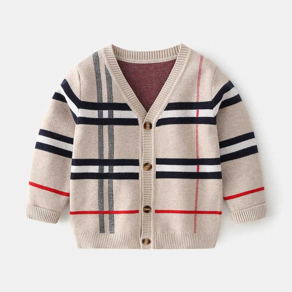 Cardigan Sweater Fashion Boys Children Coat Casual Spring Baby School Outfits Kids Sweater Infant Clothes Outerwear