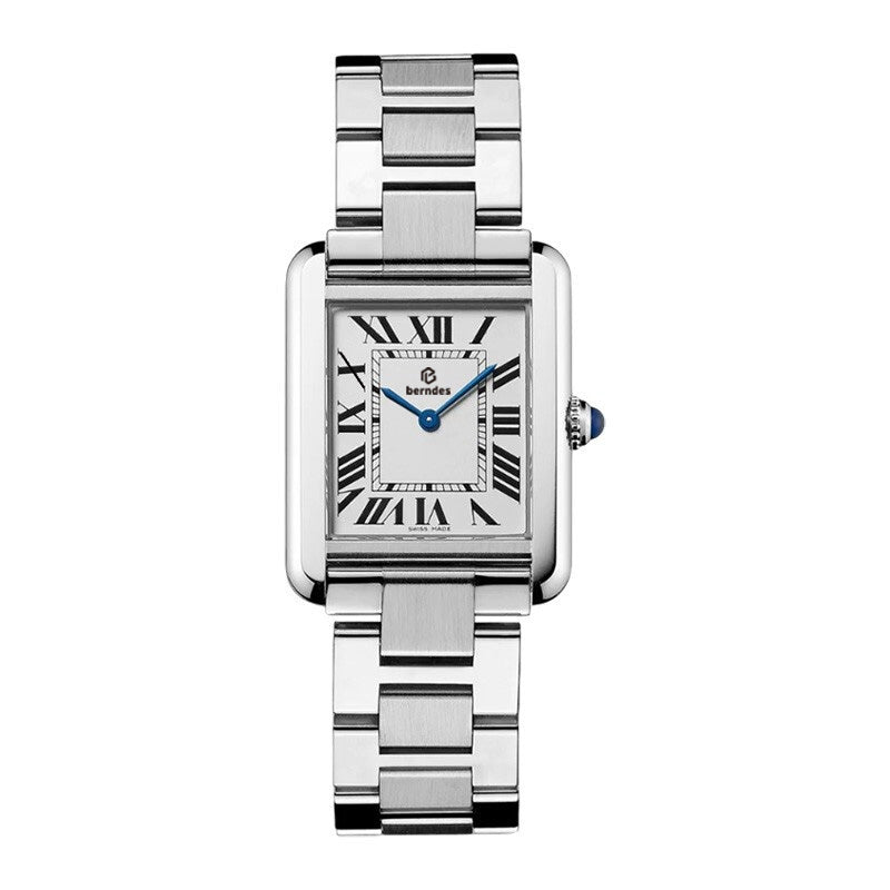 Fashionable women&#039;s - business men&#039;s stainless steel couple watches can be selected in 3 sizes. Multiple wristbands can be matched with qu