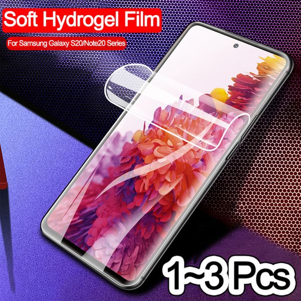 1PCS hydrogel film for samsung galaxy s20 fe soft glass screen protector samsung note 20 ultra protection s 20 plus s20-fe
