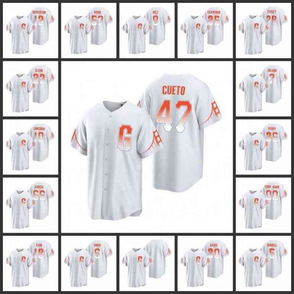 San Francisco&#039;s Giants&#039;s Men Women Youth #35 Brandon Crawford 28 Buster Posey 5 Pat Burrell Custom White Connect Jersey