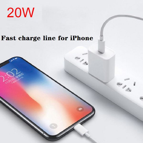 OEM 18W-20W PD Fast Charger USB-C Quick Charging Type C Home Power Adapter for iPhone 6 7 8 X 11 12 pro max wall Chargers US-EU Plug with Re