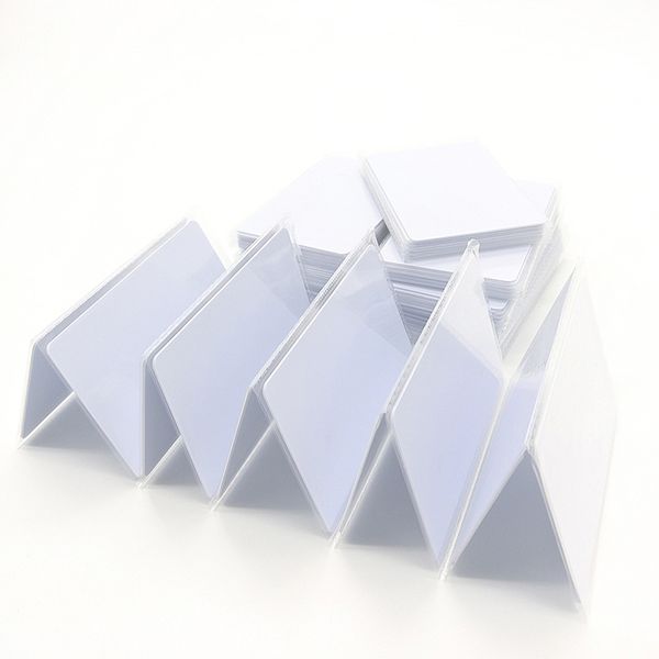 100pcs High Chip Frequency RFID F08 13.56MHZ IC card custom blank plastic pvc cards Readable Writable Rewrite for Access Control