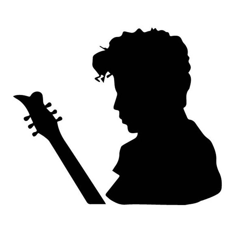 Shadow Artist American Singer Decal Prince Rogers Nelson Car Sticker Nostalgic Decoration Accessories Black-White, 14cm*12cm