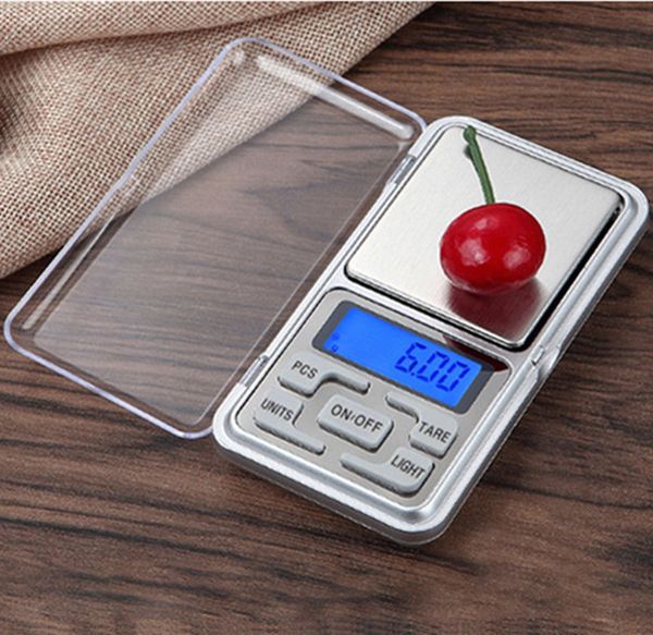 High Quality Mini 100g 200g 500g x 0.01g - 0.1g Digital Scales Precision Jewelry Backlight Weight Balance Gram Electronic Pocket Scale MQ100