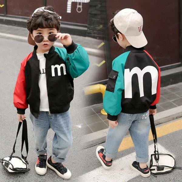Children Jackets Autumn Spring Kids Outerwear Coats Cute Varsity For Boys Baby Girls Windbreaker Coat