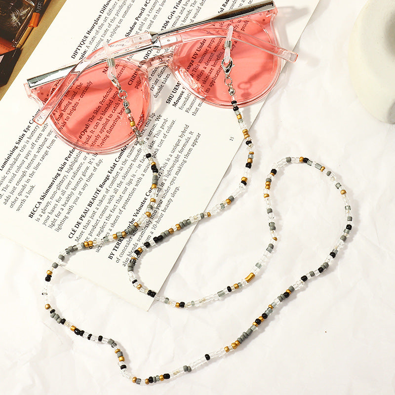 Colorful Beads Eyeglass Chains Glasses Chain Holders for Women Necklace Lanyards Eye Glass accessory Sunglasses Holder Strap 211403