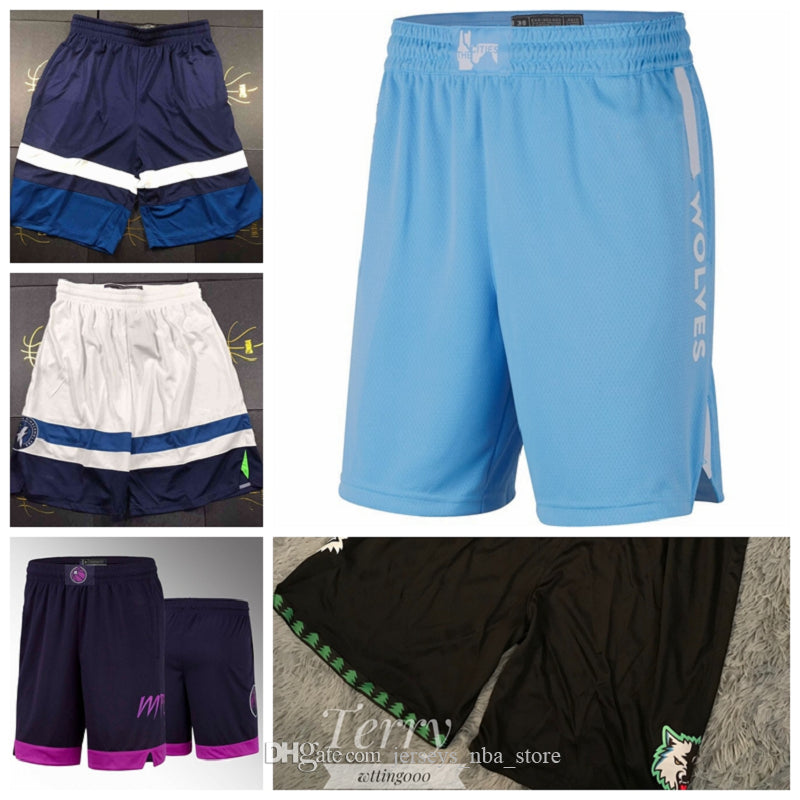 Minnesota&#13;Timberwolves&#13;Men 2020-21 City Swingman Pants Edition Performance Basketball Shorts