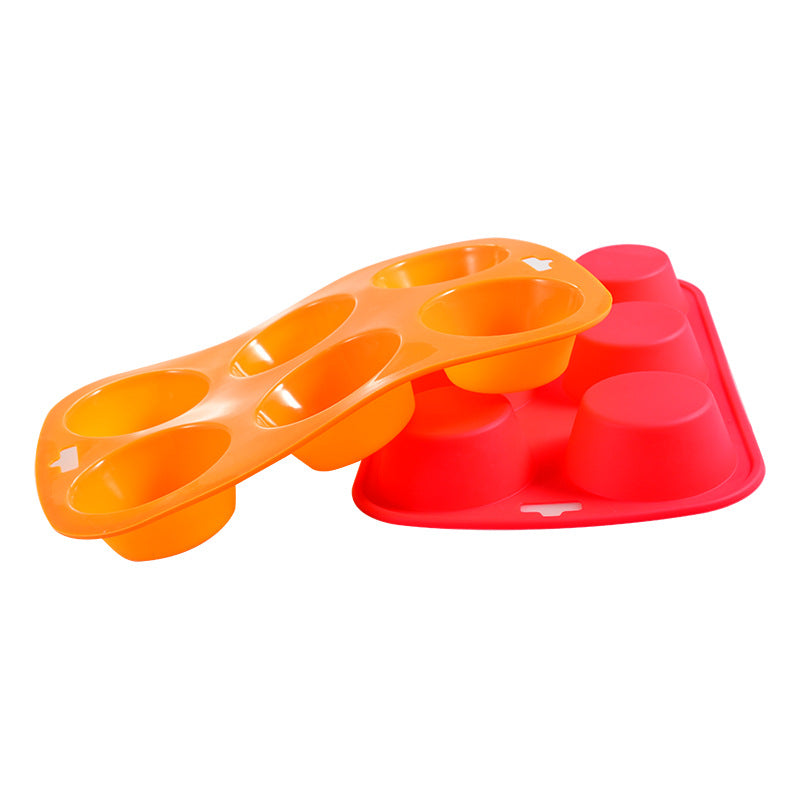 6 Holes Round Silicone Mold Cake Mould Tray DIY Baking Cakes Kitchen Utensils Chocolate 1222236