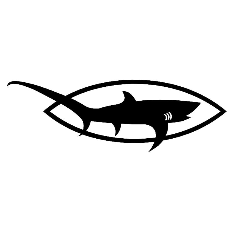 Shark As Eyes High Quality Car Sticker Car Window Decoration Personality Waterproof Decal Black-white, 16cm*5cm