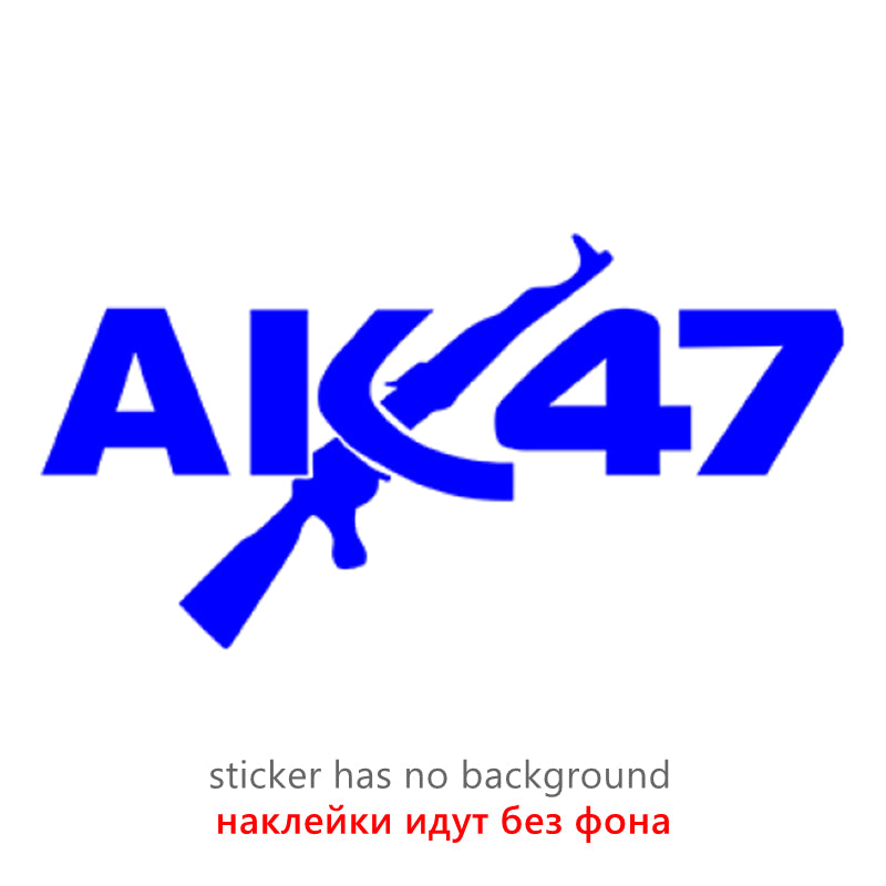 Creativity AK 47 Funny Car Sticker Vinyl Decal Car Auto Stickers for Bumper Window Decorations,38cm*20cm