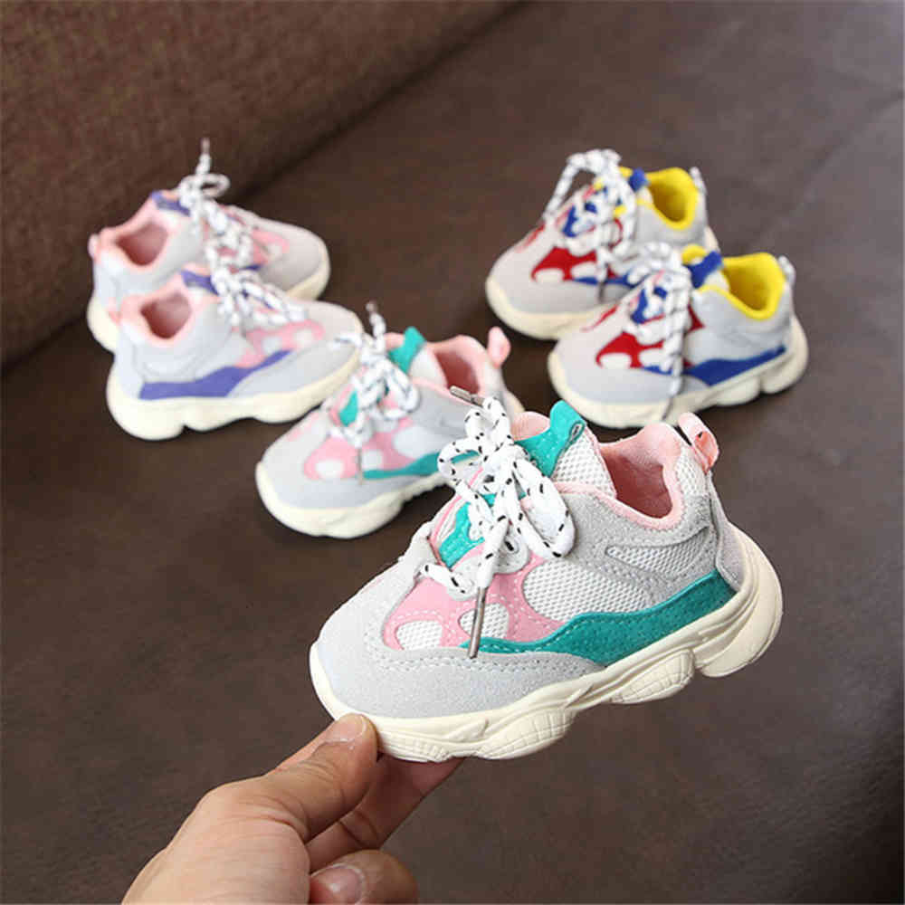 Boy Autumn Baby Girl Toddler Infant Casual Running Shoes Soft Bottom Comfortable Stitching Color Children Sneaker