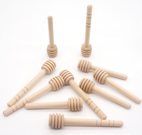 8cm 10cm Wood Honey Stirrer Coffee Juice Mixing Stir Stick Honey Long Stick Tea Tools Eco-friendly Milk Stir Bar Honey Dippers
