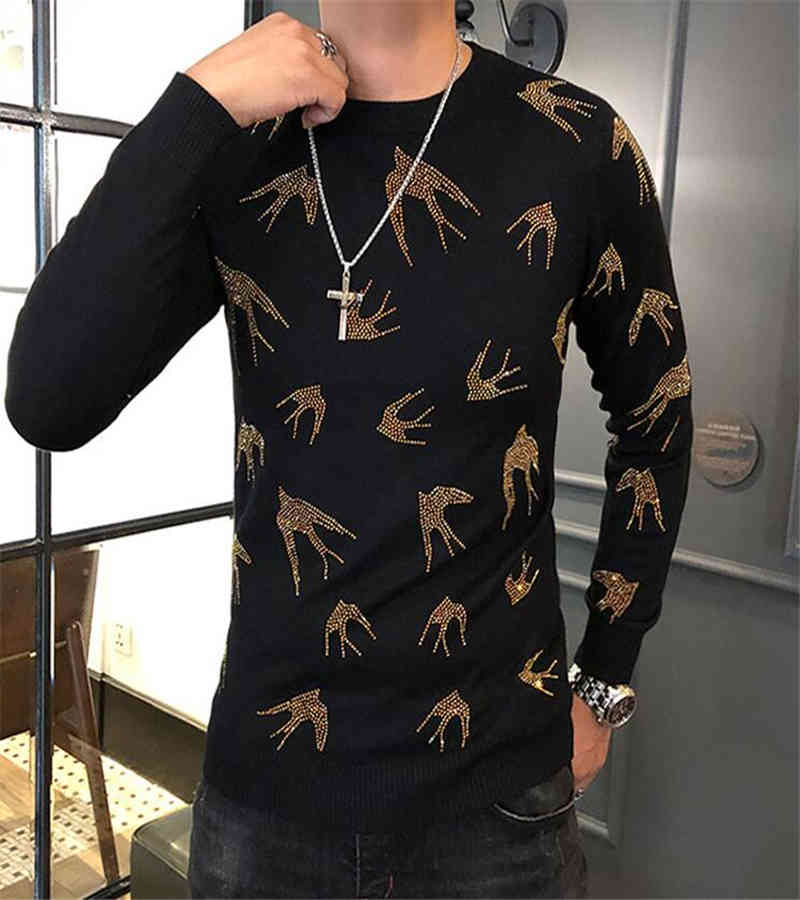 hoodie etro pattern personalized printing winter youth warm British Style Men&#039;s sweater brand