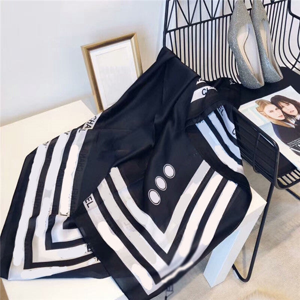 Top silk scarves brand summer women&#039;s scarf shawl fashion silk printed scarves large size silk scarves 190*80 cm