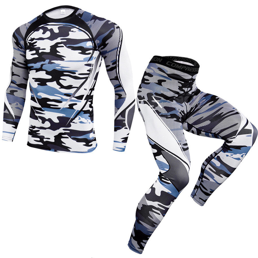 t shirts New Compression Sport Suit Men Long Sleeve Running Sets Gym Workout Tights Fitness Tacksuits Joggers Training Tees Tops Leggings