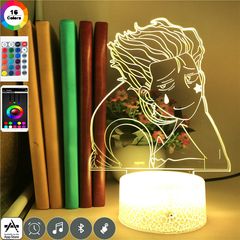 Kids Night Light Gift With Touch Sensor Colorful Bedroom Nightlight Hunter-X-Hunter 3d Led Anime Lamp Hisoka Gadgets