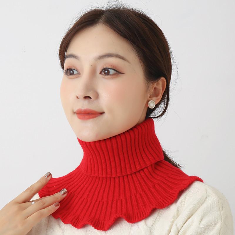 Scarves Wavy Turtleneck Dickie Neck Warmer Durable Elegant For Women Girl DSA1