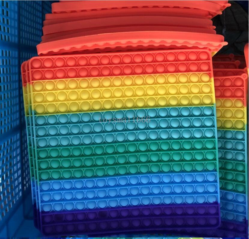 Super size 30cm Push Bubble Fidget Toys Square Antistress Toy Figet Sensory Squishy Jouet Pour Autiste For Adult Children Gift