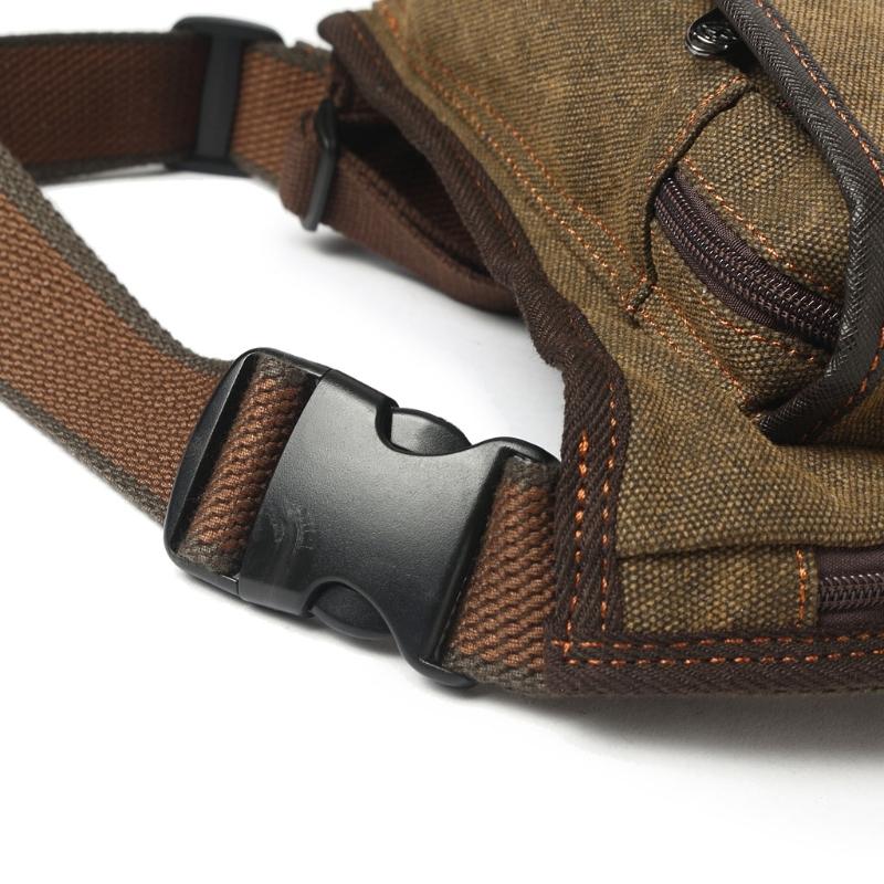 Waist Bags Q1QA Canvas Drop Leg Bag Outdoor Pack For Men Women Military Motorcycle Bike Cycling Multi-Pocket Fanny Pouch