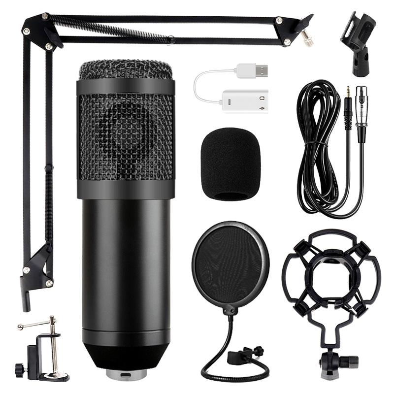 Microphones BM800 Karaoke Microphone Professional Studio Condenser Mikrofon Mic Computer For KTV Singing Braodcasting Recording