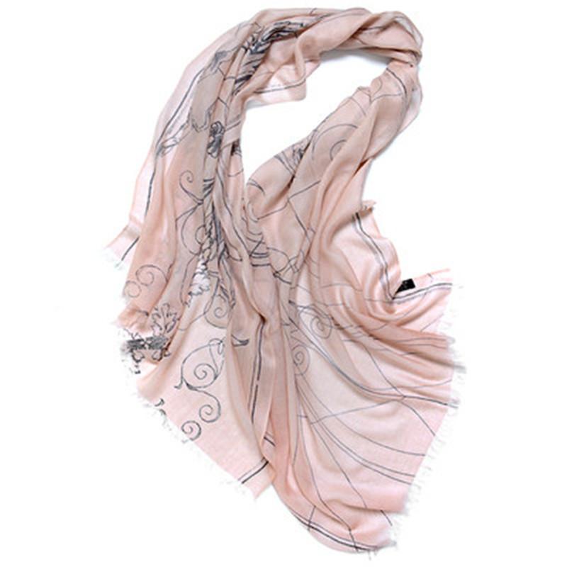 Scarves Fashion 100%cashmere Printed Women Thin Scarfs Shawl Pashmina 70x200cm Small Tassel