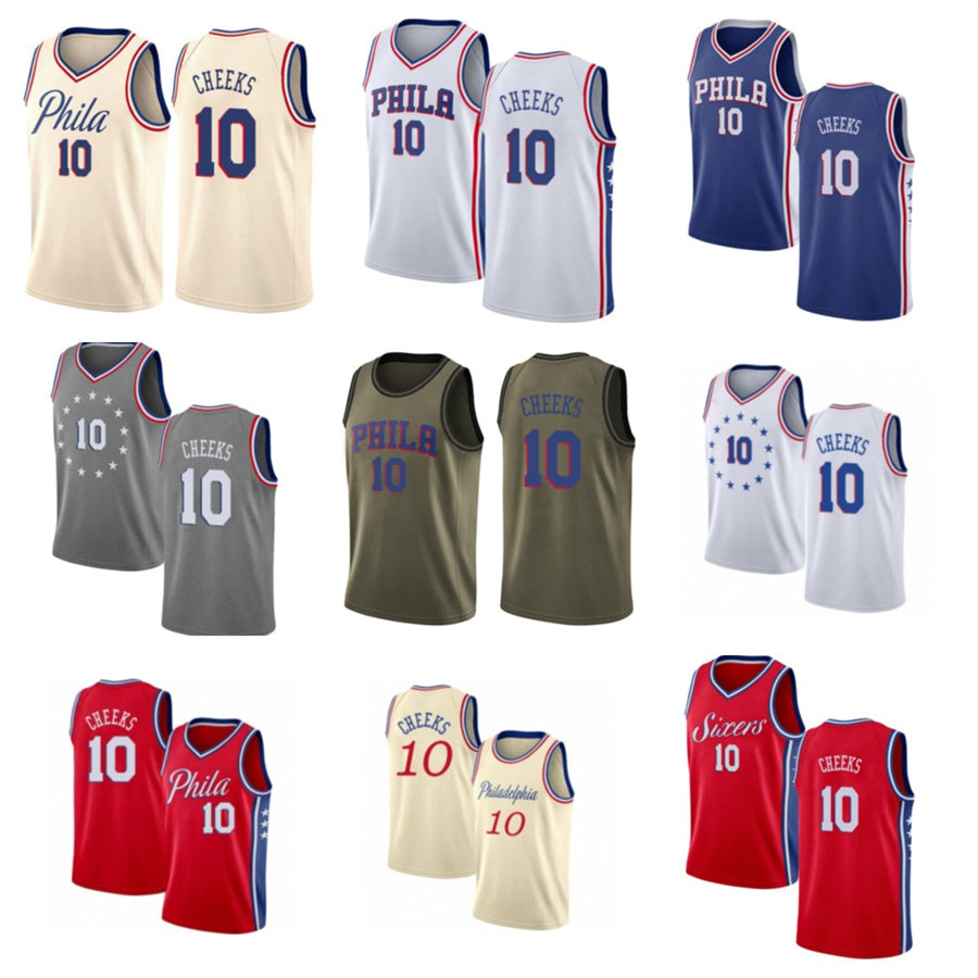 2021 Maurice custom men women youth 10 Cheeks basketball jerseys red Blue jersey leave number name