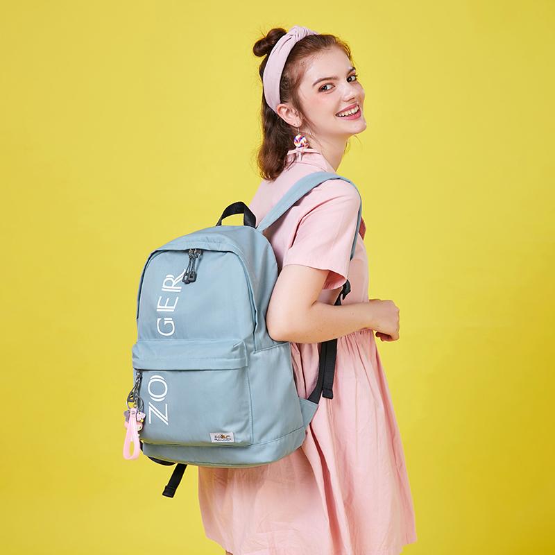 School Bags Fashion Backpack Student Alphabet Schoolbag Boys And Girls Computer Anti-theft Laptop Black Red Blue