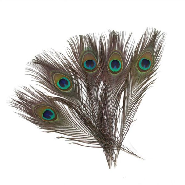200pcs Natural Peacock Feather 25-30cm 10-12&quot; Home Decoration Wedding Party Supplies Elegant Peacock&#039;s Tail Feathers Stage Perform