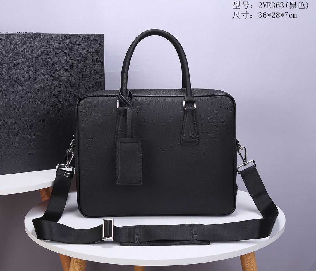 2021 men&#039;s leather black blue designer briefcase high quality large capacity laptop bag retro fashion waterproof handbag office casual