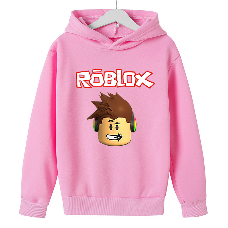 Children Hoodie Roblox Girls Jogging Boys Cartoon Sweatshirt Top Children&#039;s Kids Clothes Game 4T-14T child sweatwear