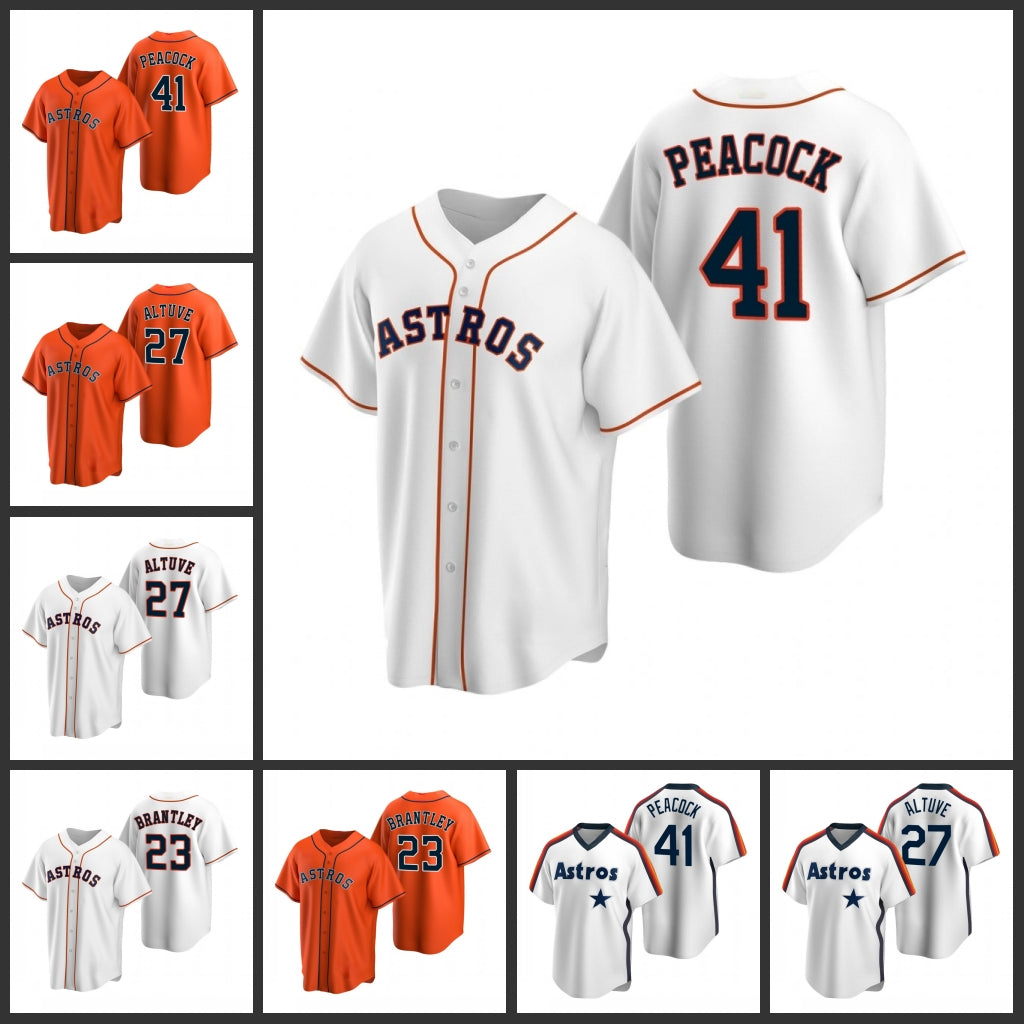 Houston&#13;Astros&#13;Men Brad Peacock Jose Altuve Michael Brantley Women Youth Jersey