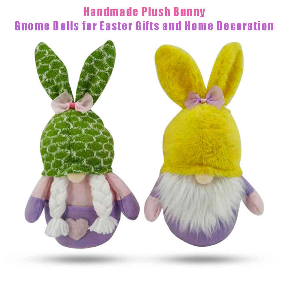Holiday Gnome Ornaments, Easter Bunny - ST Patricks Day Faceless Dolls, Home Decoration Tabletop Collection Figurines Gifts