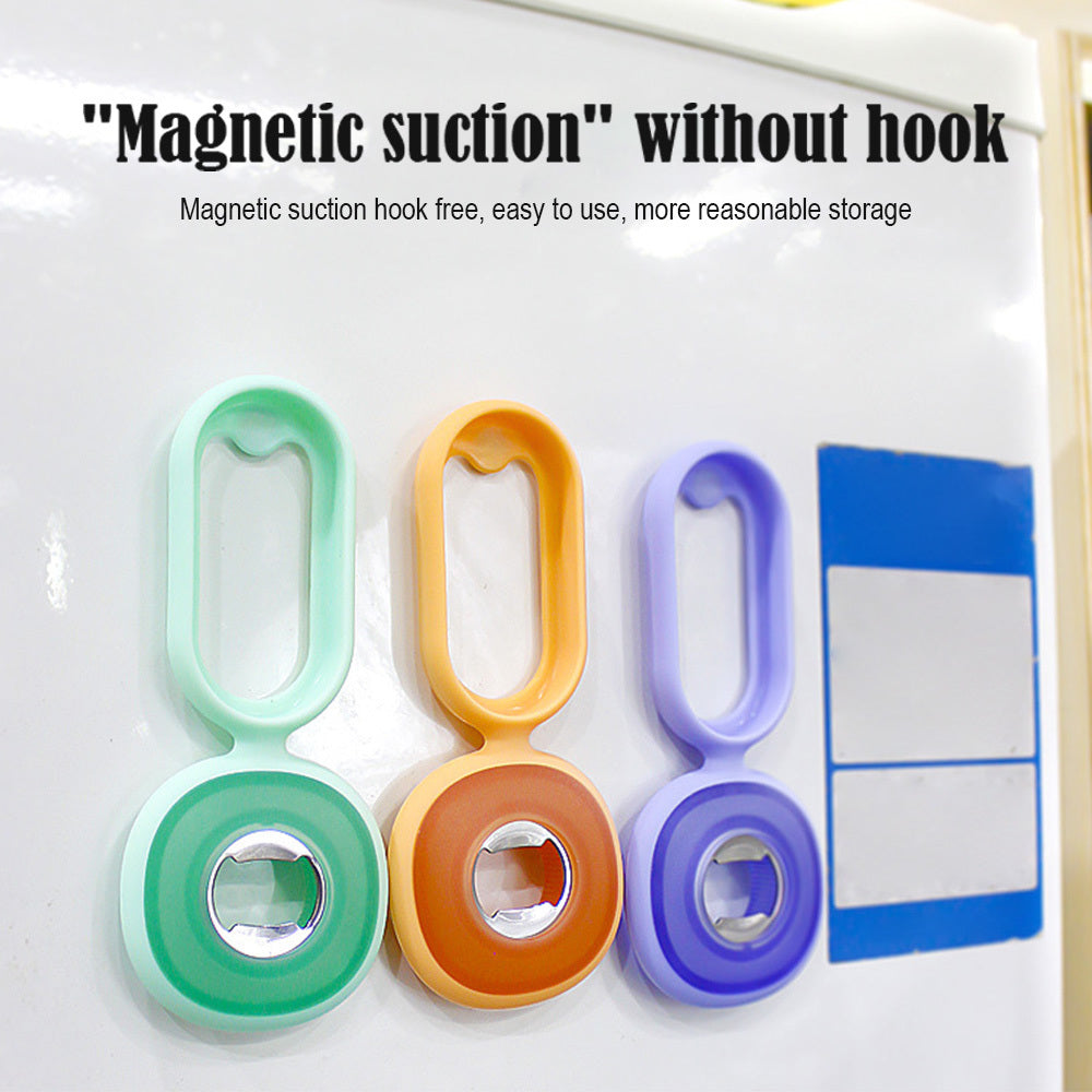 4 In 1 Can Bottle Opener Beer Beverage Cap Sauce Jar Multifunctional Magnet Bottle Opener Household Home Kitchen Bar Tool