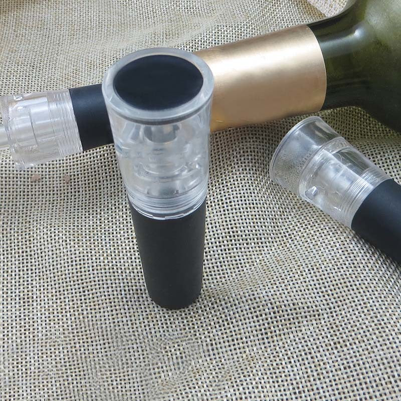1Pc Red Wine Vacuum Sealed Save Wine Stoppers Sealer Plug Tools Air Pump Stopper Portable Champagne Bottle Preserver