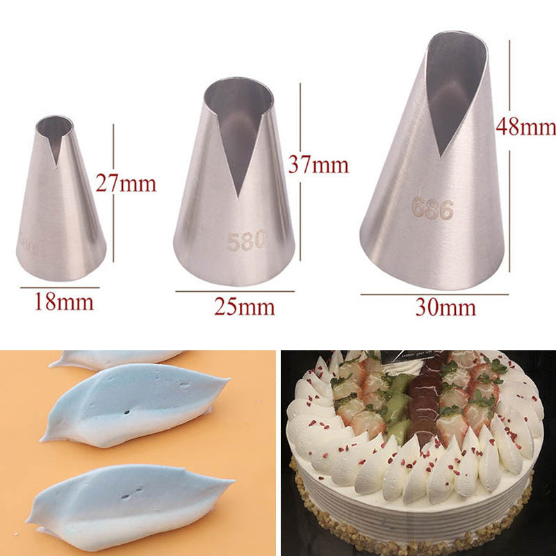 3-4-5-7-8Pcs-Set Cakes Decoration Set 304 Stainless Steel Cookies Supplies Multi Purpose Silver Kitchen Gadgets Fondant Decor