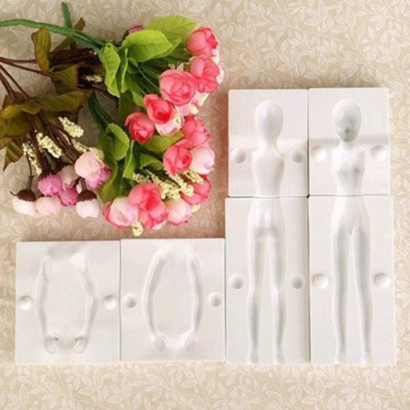1 Set Cake Decorating Tools 3D People Shaped Sugar Fondant Mould Baking Accessories Human Body Kitchen Gadgets Cake Figure Mold