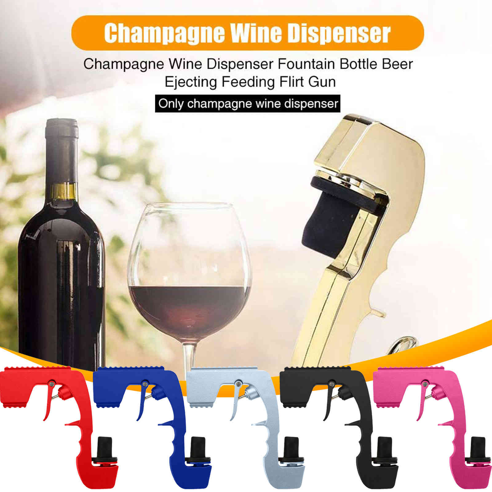 Champagne alloy wine soda beer champagne fountain bottle cork club champagne accessories kitchen 2021new