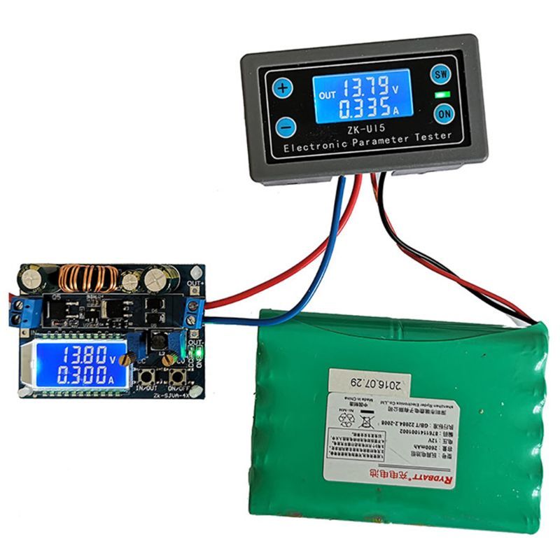 DC5-38V Multifunctional Voltmeters Ampirer Electronic Load Battery Monitor Tester