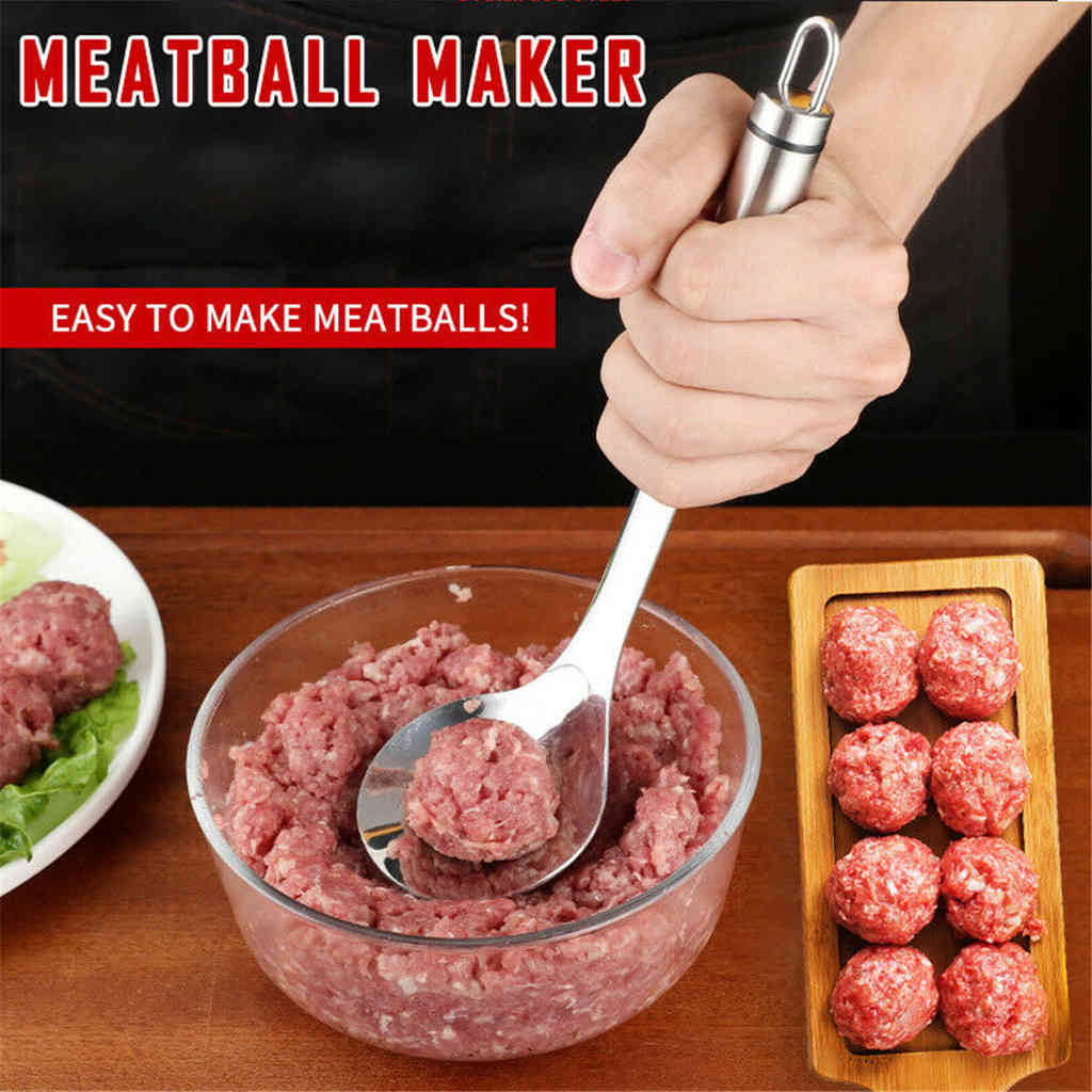 Meatball maker spoon meat baller with leaky puncture elliptical kitchen utensil meatball making kitchen utensil