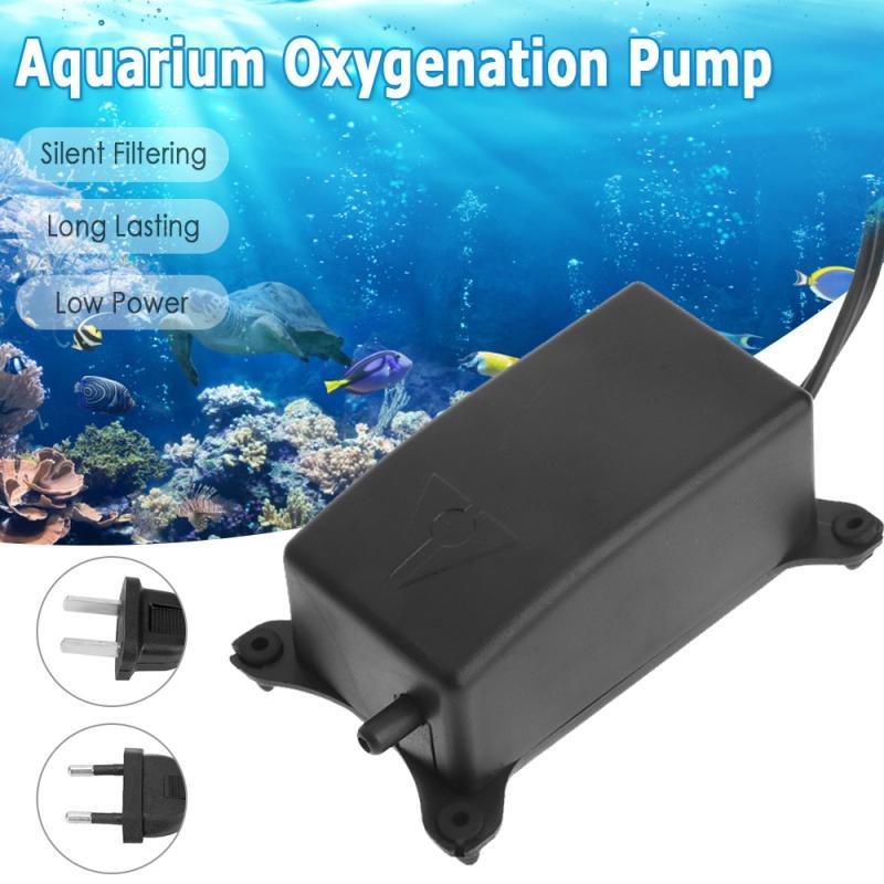 1PC Low Noise Aquarium Oxygen Air Pump Fish Tank Mini Air Compressor Oxygen Pump Aquarium Fish Tank Oxygen Pump 220V 2W