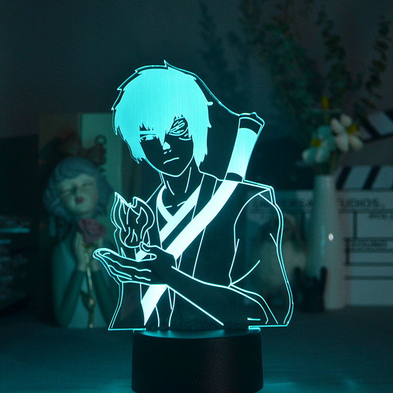 Acrylic 3D Desk Lamp Bedside LED Night Light Anime Nightlight Bluetooth Base Slay Room Party Decor APP Control Fans Kids Gift