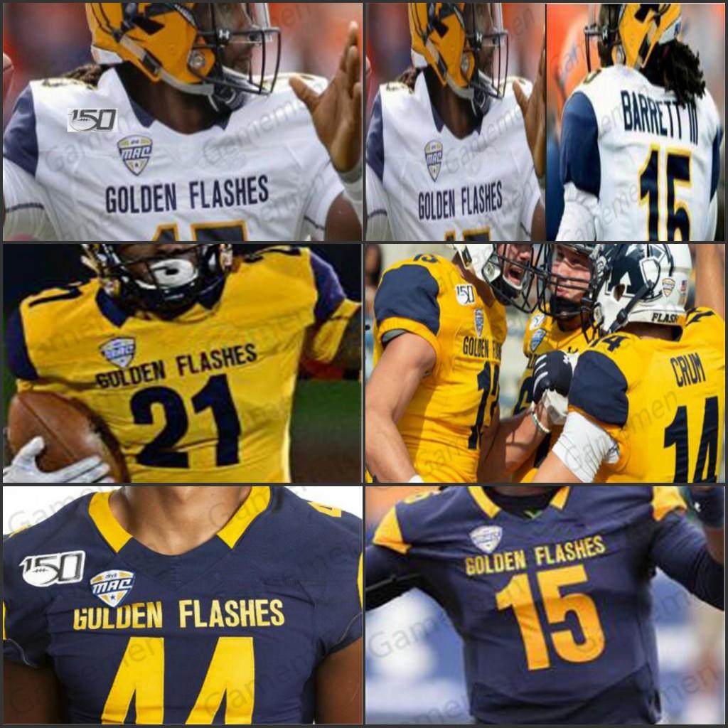 Custom college Kent State Golden Flashes Football mens youth stitched ncaa Jerseys 6 Matt Bahr 7 Jamal Parker Woody Barrett III Marquez Glover